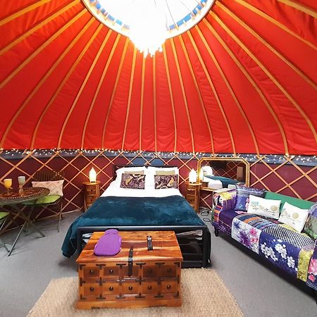 ווסטון סופר מארה Orchard View Yurt & Hot Tub Somerset מראה חיצוני תמונה