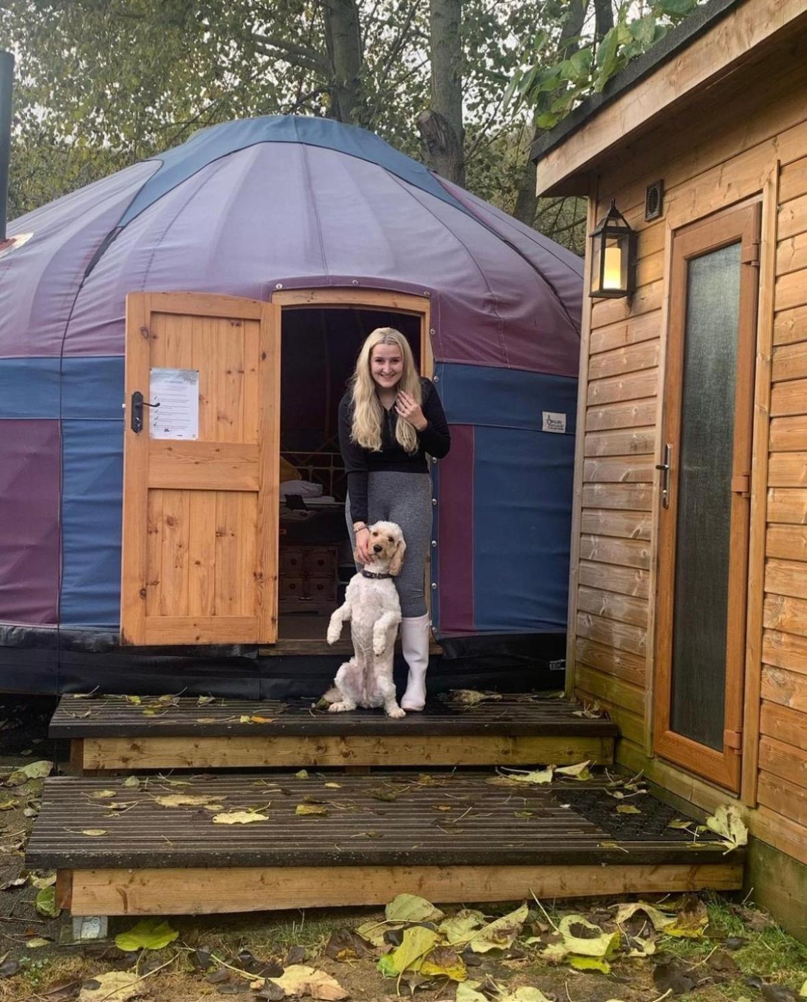 ווסטון סופר מארה Orchard View Yurt & Hot Tub Somerset מראה חיצוני תמונה