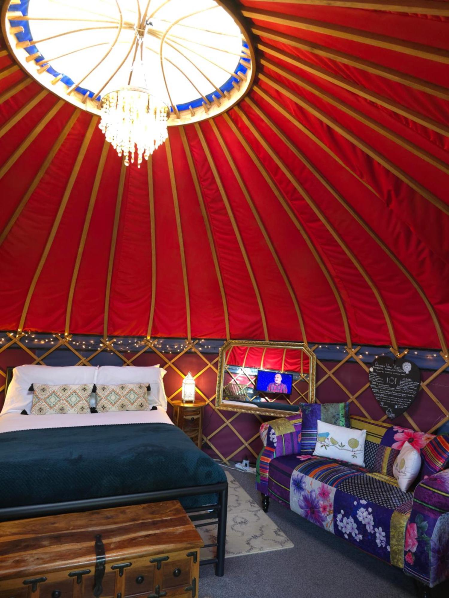 ווסטון סופר מארה Orchard View Yurt & Hot Tub Somerset מראה חיצוני תמונה